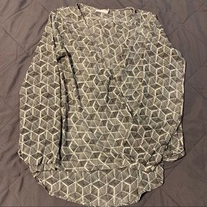 Lush Surplice High Low Shirt